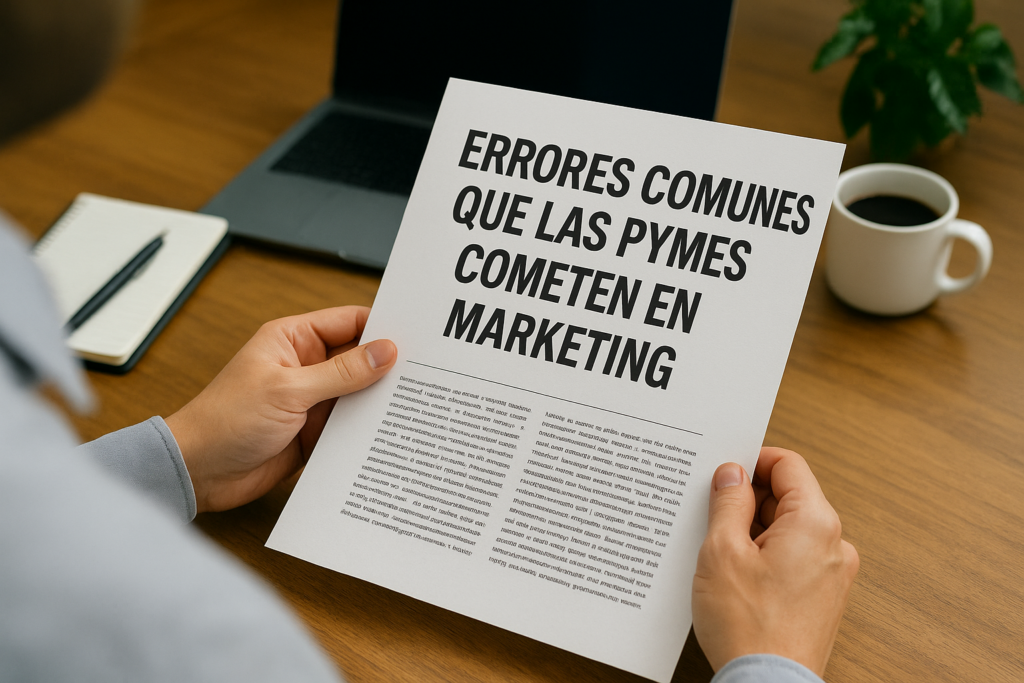 ERRORES COMUNES QUE LAS PYMES COMETEN EN MARKETING - Pymes Unidas