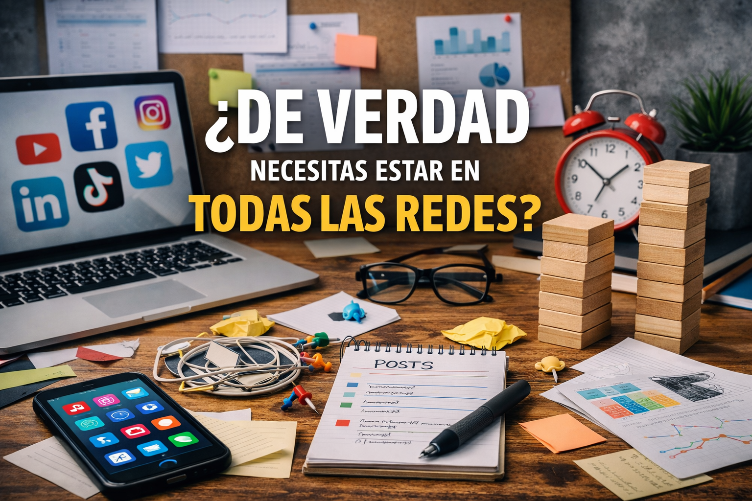 ¿DE VERDAD NECESITAS ESTAR EN TODAS LAS REDES?