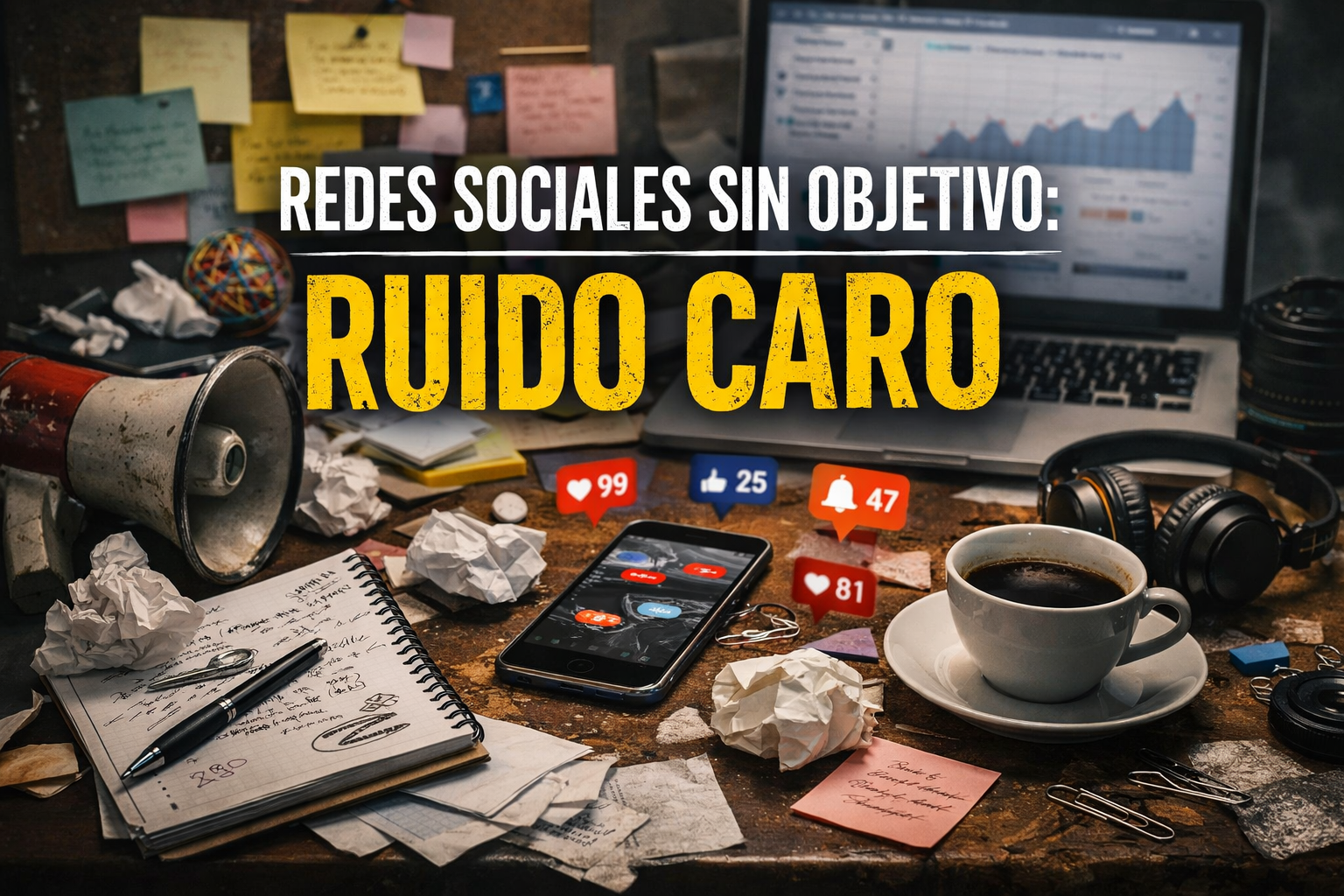 REDES SOCIALES SIN OBJETIVO: RUIDO CARO