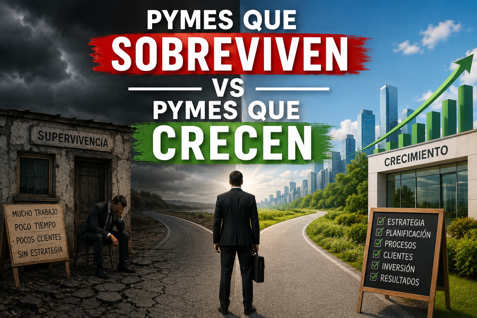PYMES QUE SOBREVIVEN VS PYMES QUE CRECEN